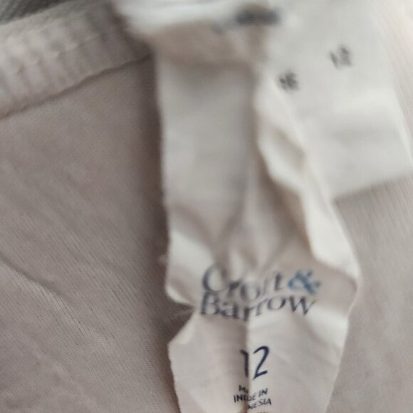 Croft & Barrow Swimsuit Womens 12 Floral Print Tiered Tankini Top Bathing Suit - Picture 5 of 16